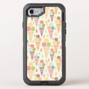 Ice cream cones pattern OtterBox defender iPhone SE/8/7 case