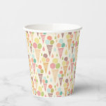 Ice cream cones pattern paper cups