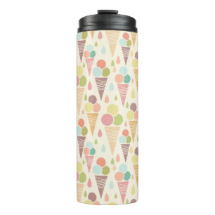 Ice cream cones pattern thermal tumbler