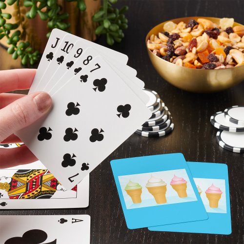 Ice Cream Cones Poker Cards