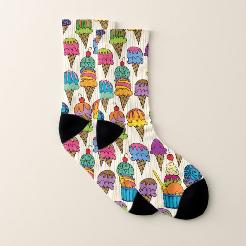 Ice Cream Cones Socks