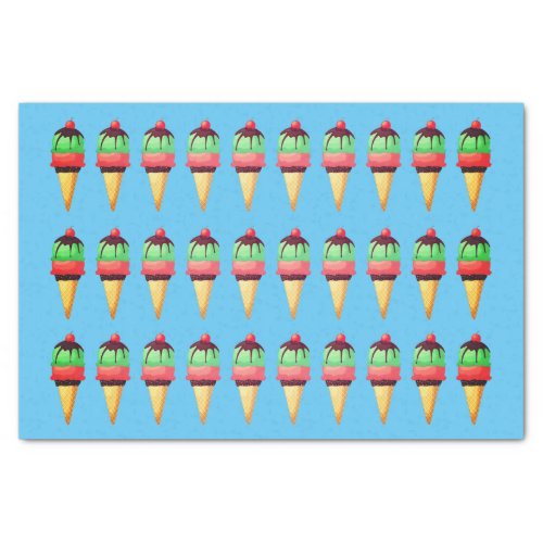 Ice Cream Cones Tissue Paper