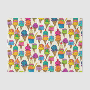 Ice Cream Cones Tissue Paper