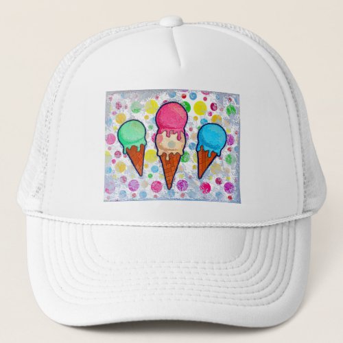 Ice Cream Cones Trucker Hat