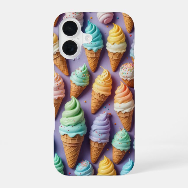 Ice Cream Cones With Sprinkles  Iphone Case (Back)