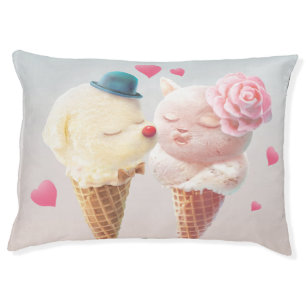 Ice Cream Couple – Love at First Lick Pet Bed
