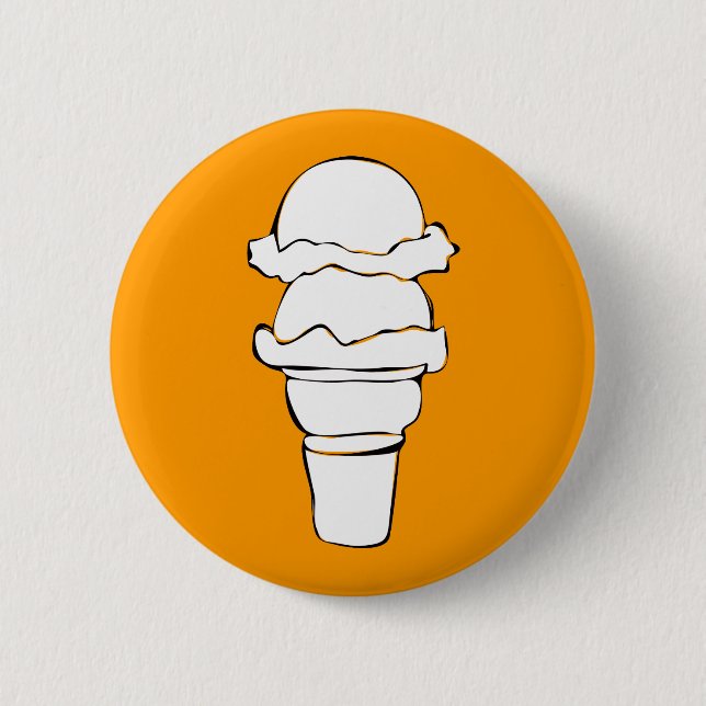 ice cream curls button (Front)