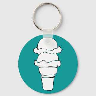 ice cream curls keychain