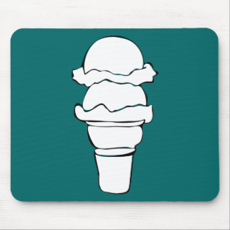 ice cream curls mouse pad