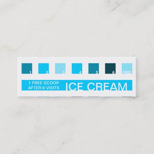 ICE CREAM customer appreciation mod squares Loyalty Card