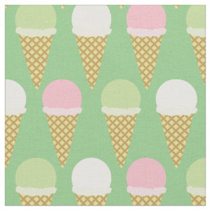 Ice Cream Cute Kids Food Fabric