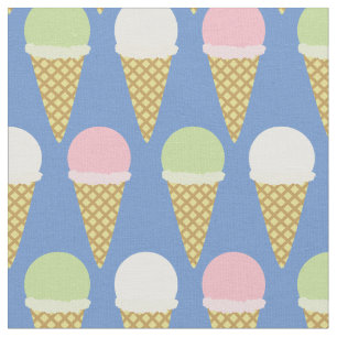 Ice Cream Cute Kids Food Fabric