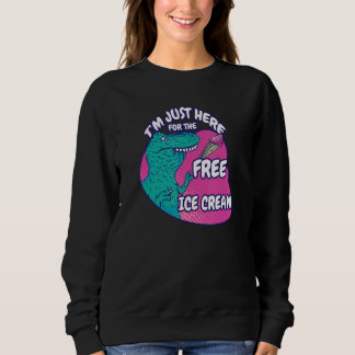 Ice Cream Day For Free Frozen Yogurt Love Cool Din Sweatshirt