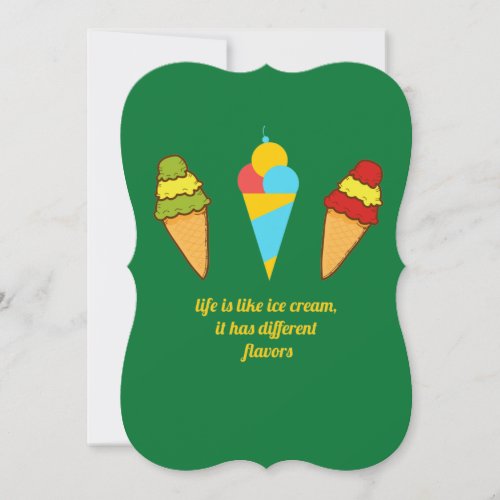 Ice cream day holiday card