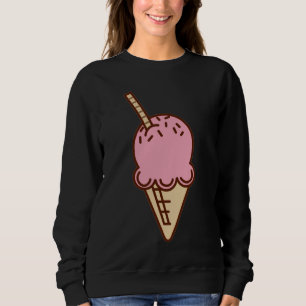 ice cream design ice cream motif sweet water ice c sweatshirt