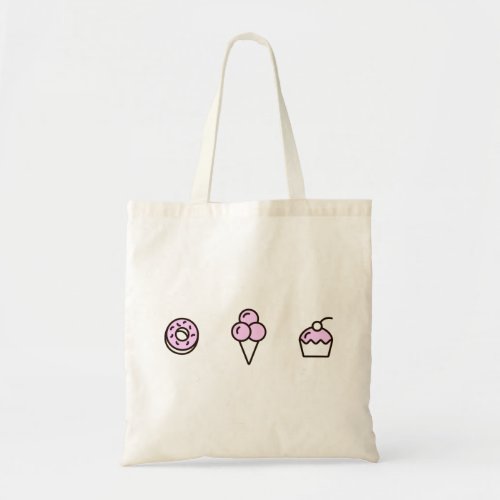 Ice cream donut and cake bag