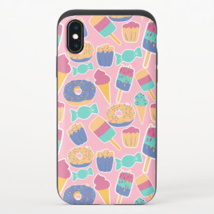 Ice-cream-donuts-sweets-candies iPhone X Slider Case