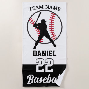 Ice Cream Drip Baseball Beach Towel For Boys Girls