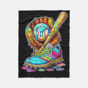 Ice Cream Drip Bysebyll Stuff Softbyll Drip Glove Fleece Blanket