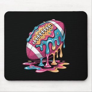 Ice Cream Drip Football Stuff Qb Rb Lineman Wr Dri Mouse Pad