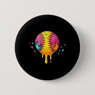 Ice Cream Drip With Sprinkles Softll Drip For Girl Button