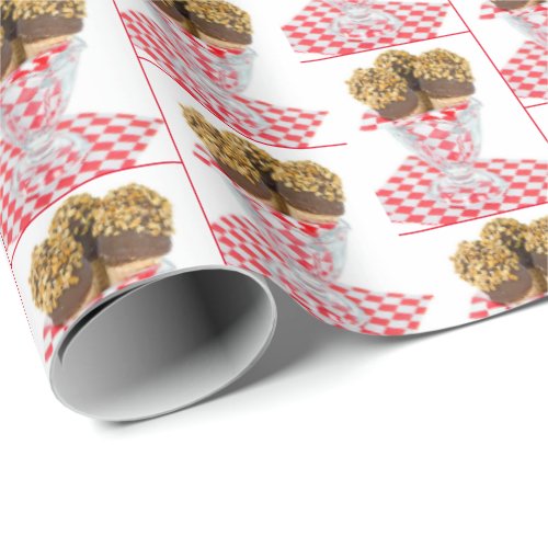 Ice Cream Drumsticks in Glass Wrapping Paper