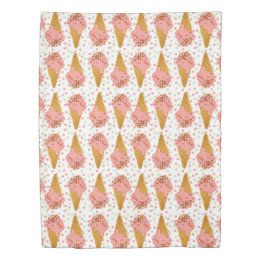 Ice Cream Duvet, Girly Polka Dot, Sprinkles 2 side Duvet Cover