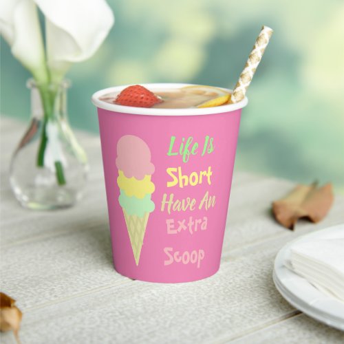 Ice Cream Extra Scoop Paper Cups