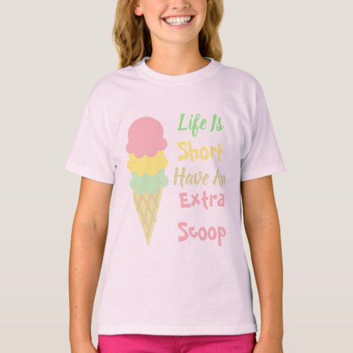 Ice Cream Extra Scoop T_Shirt