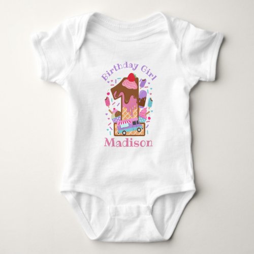 Ice Cream First Birthday shirt popcicles birthday 