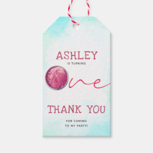 Ice Cream First Birthday Thank you Gift Tags