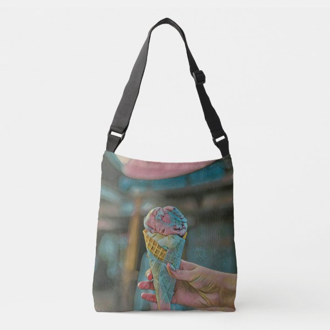 Ice cream flavor crossbody bag (Front)
