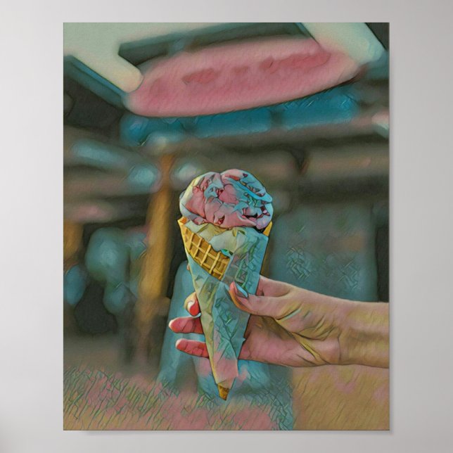 Ice cream flavor poster (Front)