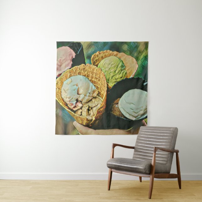 Ice cream flavor tapestry (In Situ)