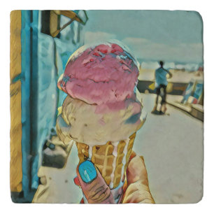 Ice cream flavor trivet