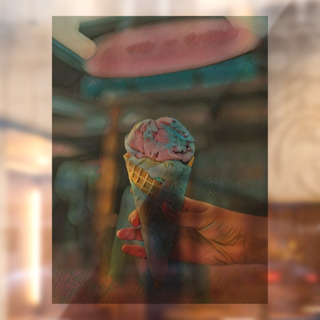 Ice cream flavor window cling (Sheet 2)