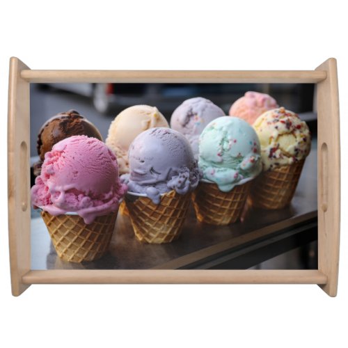 Ice Cream Flight Serving Tray