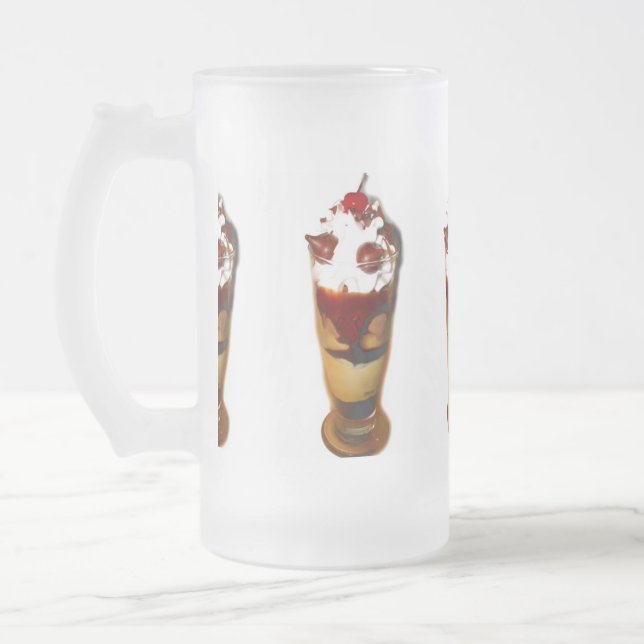 Ice Cream Float Frosted Glass Beer Mug (Left)