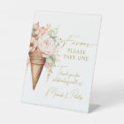 Ice Cream Floral Favors Sign Bridal Shower