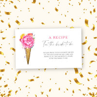 Ice cream Floral Recipe for the bride to be