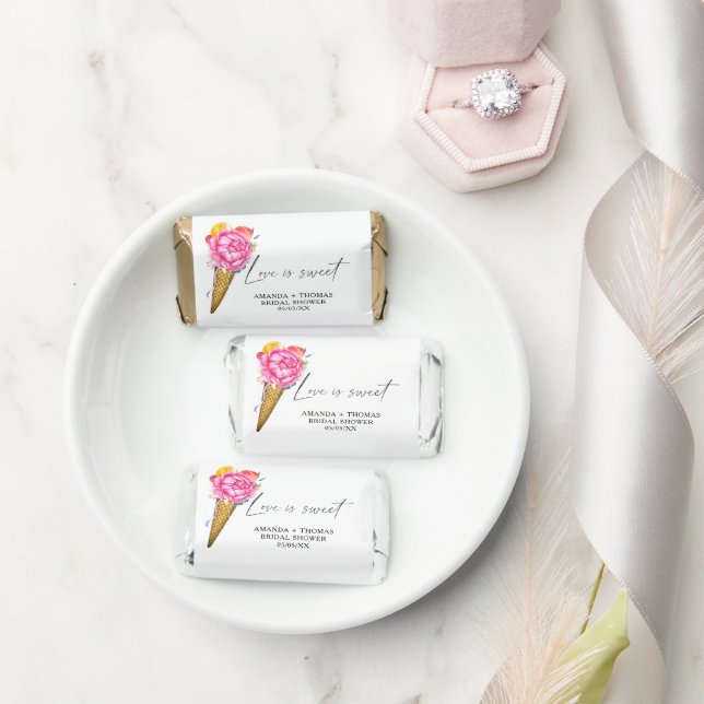Ice cream flowers - Bridal shower Hershey's Miniatures (Wedding)