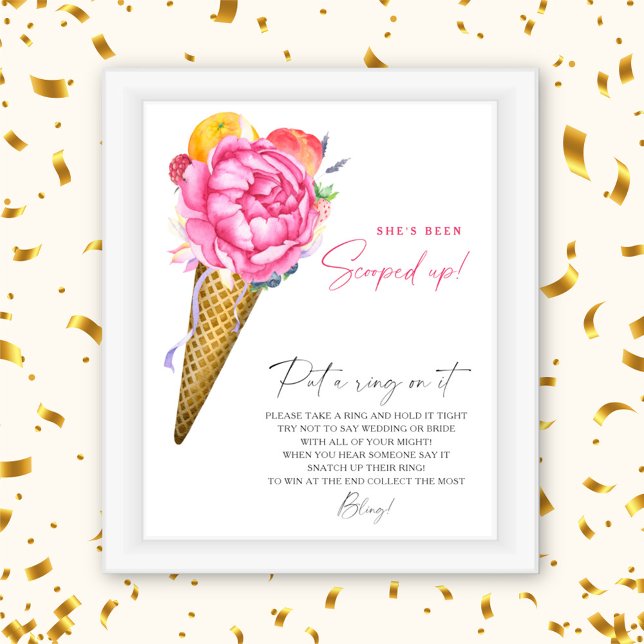 Ice cream flowers - spring put a ring on it game poster (Creator Uploaded)