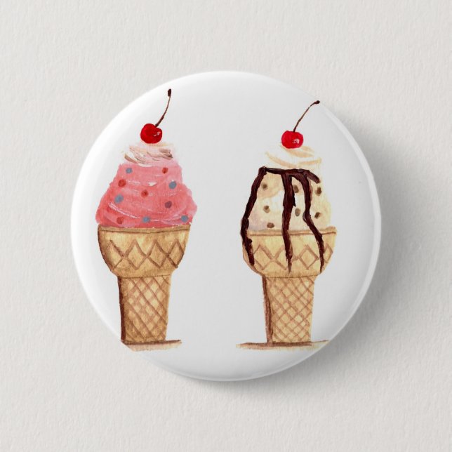 Ice cream food button (Front)