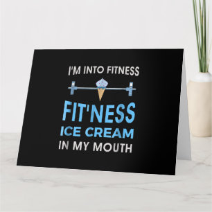 Ice Cream Foodie Ness Gym Gifts Men Women Card