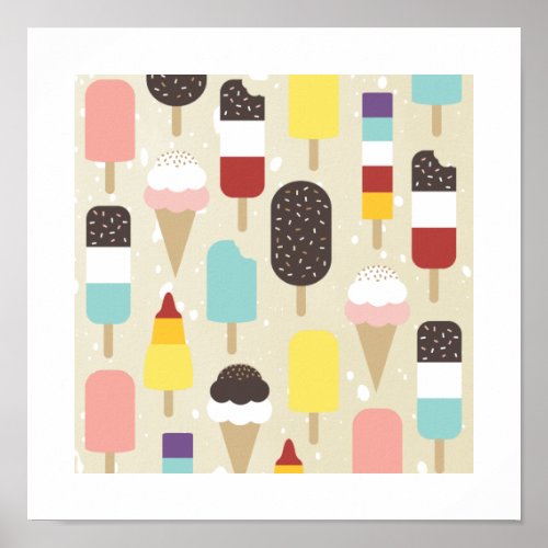 Ice Cream  Frozen Treats Print