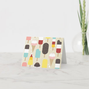 Ice Cream & Frozen Treats Thank You Note Card