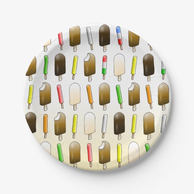 Ice Cream & Fun Birthday Paper Plates (Front)