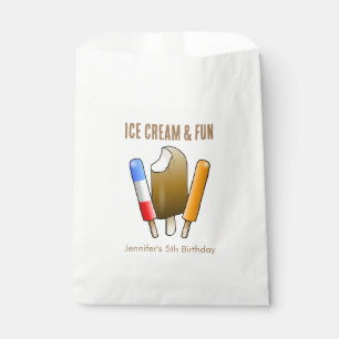 Ice Cream & Fun Popsicles Favor Bag