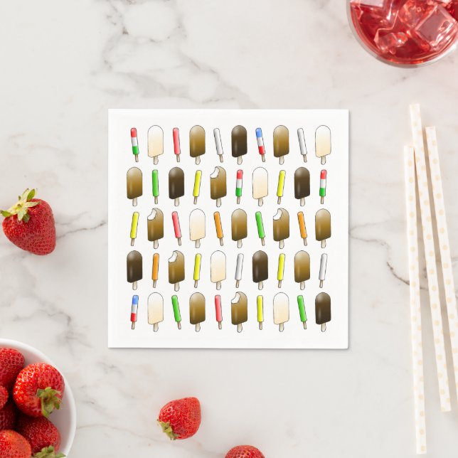 Ice Cream & Fun Popsicles Napkins (Insitu)