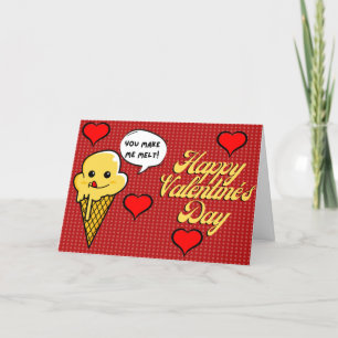 Ice Cream Funny Valentine Card